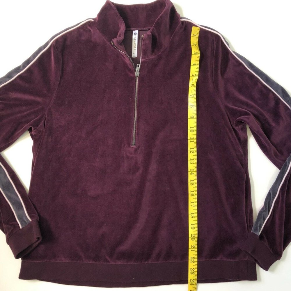 Fabletics Burgundy Britt Half-Zip Pullover In Bur… - image 4